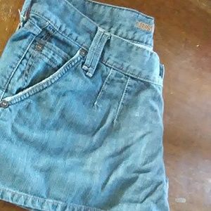 Blue jean shorts